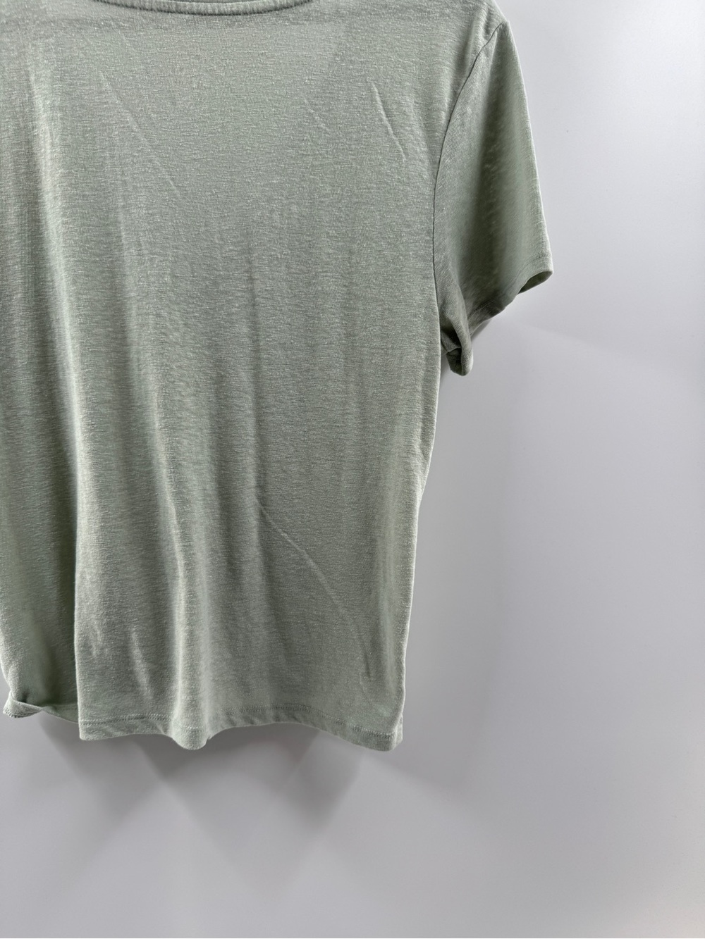 A New Day Seafoam Green Twist Knot Top Women's XL Linen Blend - Picture 8 of 8